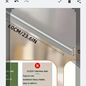 Stainless Steel Cutting Board New With Protective Skin On